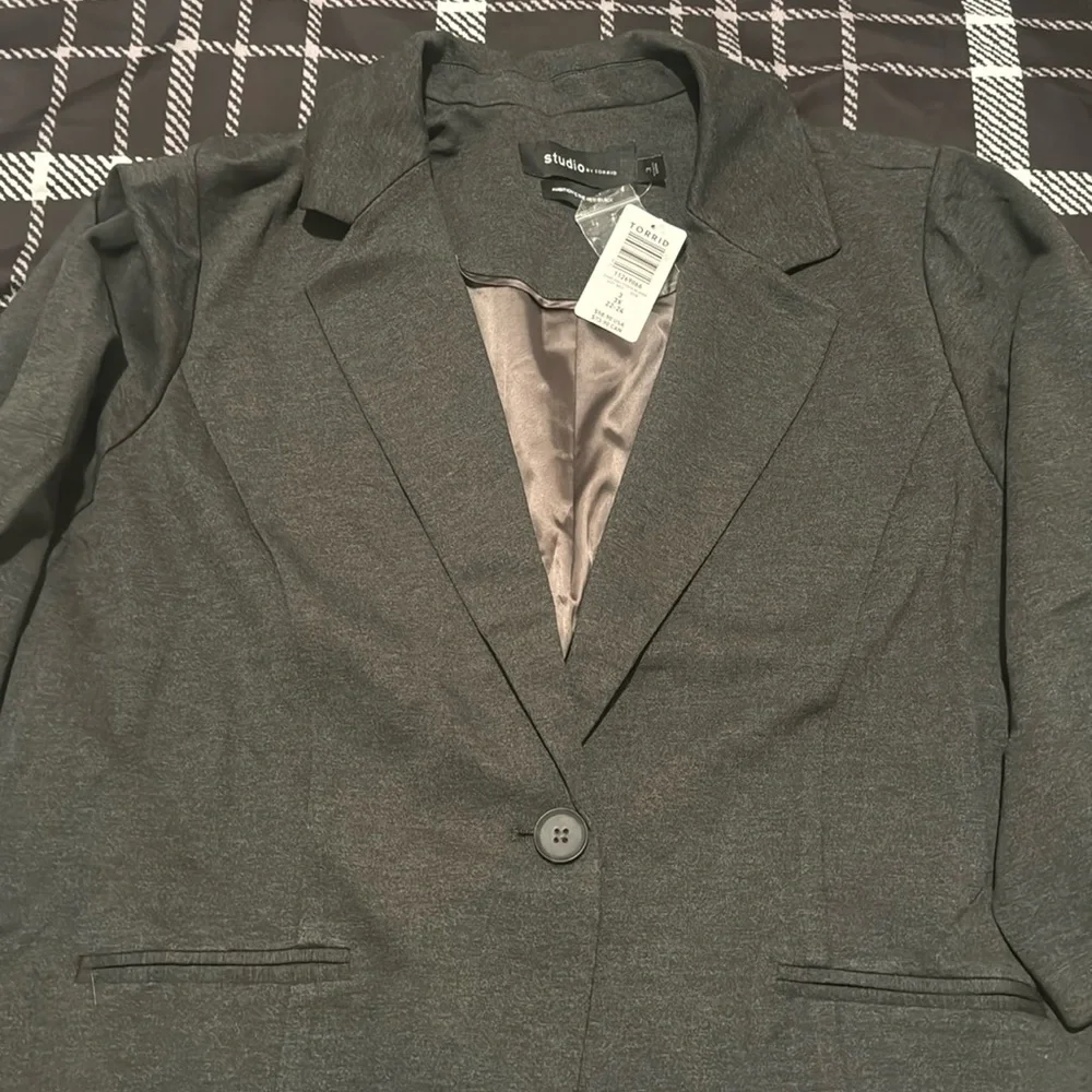 NWT Lane Bryant Gray blazer Size 3X - Picture 1 of 3